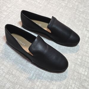 NWT Black Aerosoles Hempstead Black Leather Loafers Size 10
